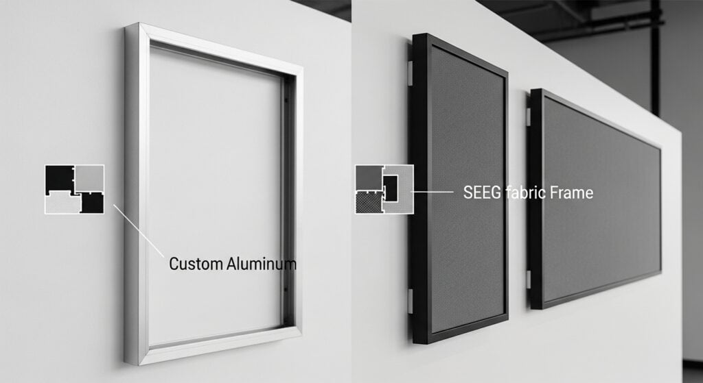 Custom Snap Frames vs Standard SEG Frames What’s Worth Paying For
