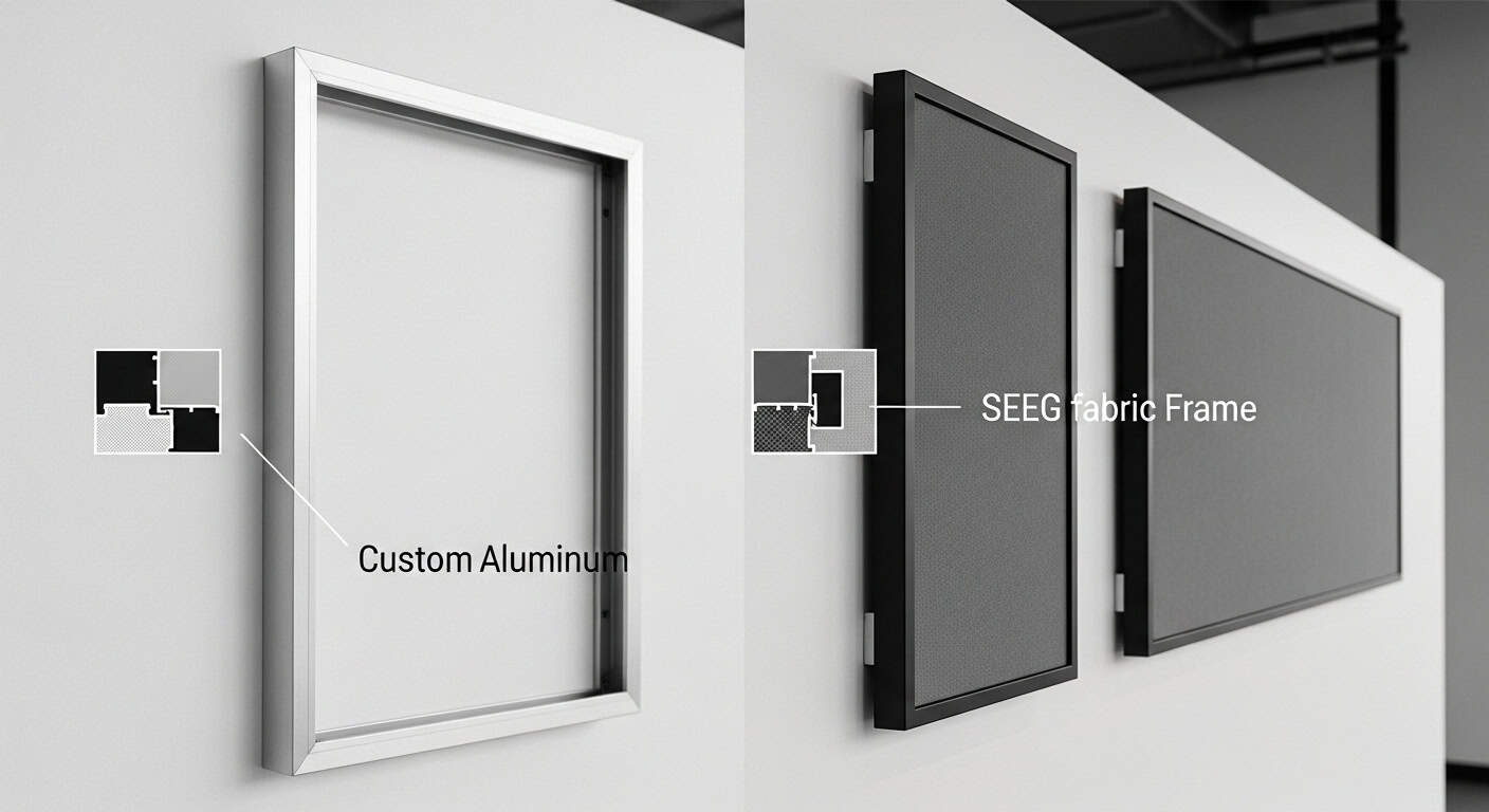 Custom Snap Frames vs Standard SEG Frames What’s Worth Paying For
